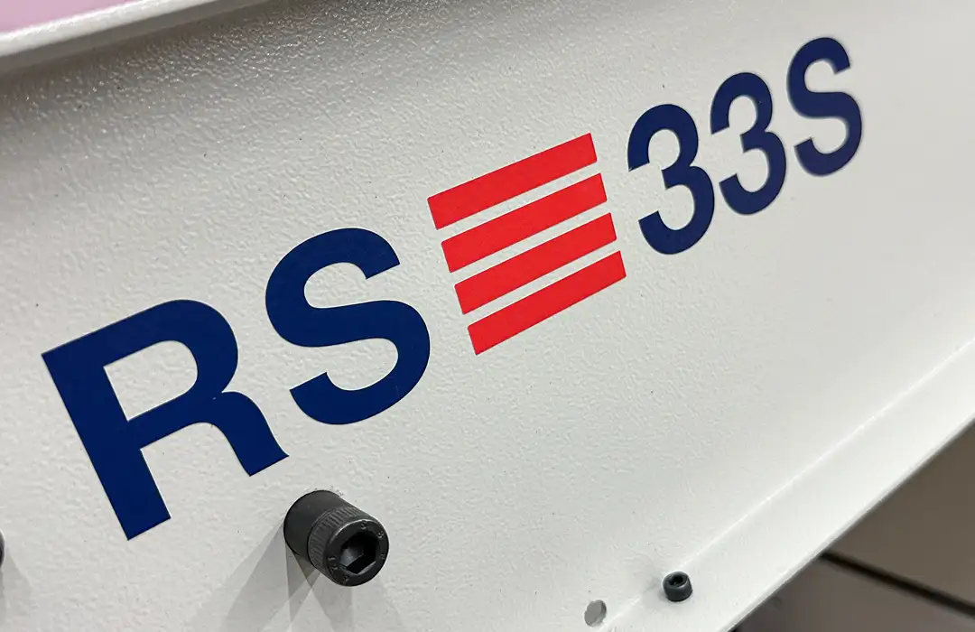 Inlog-Gämmerler RS 33S – Auslage- und Stapeltechnik für Klebebinder, Detailansicht.