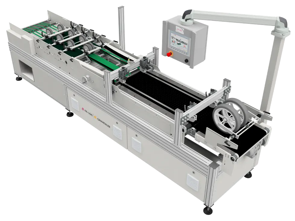 Variomailer IN-VM von Inlog-Gämmerler – Kuvertier- und Adressieranlage für Druckprodukte.