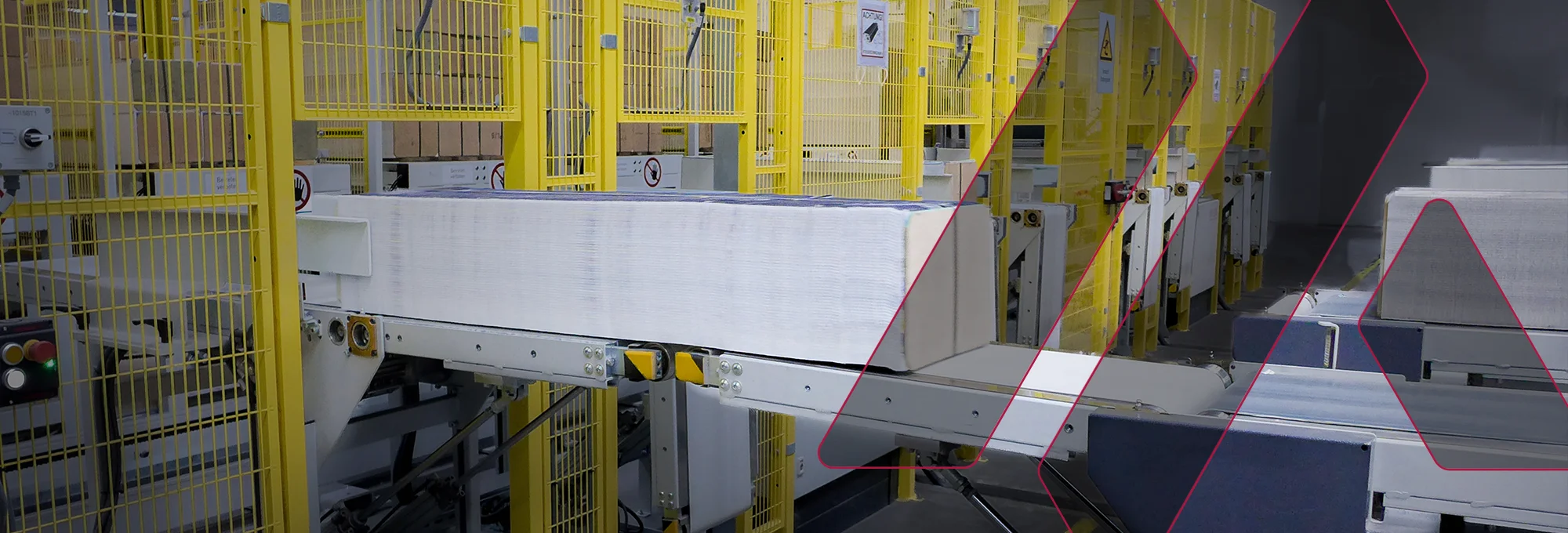 Log Shuttle von Inlog-Gämmerler – Transportsystem für Druckprodukte in der Weiterverarbeitung.